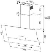 Вытяжка Korting KHC 96373 BXGN фото 4 в Краснодаре