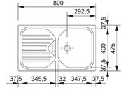 Мойка Франке EFG 614 бежевый фото 2 в Краснодаре Мойка Franke EFG 614 бежевый фото 2 в Краснодаре