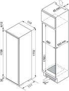 Встраиваемый однокамерный холодильник De Dietrich DRS 635 JE фото 2 в Краснодаре
