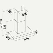 Вытяжка Falmec Stilo 90 white wall (NRS) фото 4 в Краснодаре