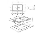 Мойка Смег SP792N фото 4 в Краснодаре Мойка Smeg SP792N фото 4 в Краснодаре