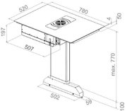 Варочная панель с вытяжкой Pando E-390/78 V.1130 ECO PLUS + KIT FCLR-AE фото 4 в Краснодаре