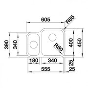 Мойка Бланко SUPRA 340/180-U, чаша справа полированная нержавеющая сталь фото 3 в Краснодаре Мойка Blanco SUPRA 340/180-U, чаша справа полированная нержавеющая сталь фото 3 в Краснодаре