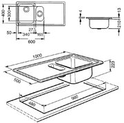 Мойка Smeg LMN102D фото 2 в Краснодаре