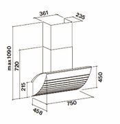 Вытяжка Falmec Shark 75 Black фото 2 в Краснодаре