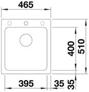 Мойка BLANCO NAYA 45 Silgranit кофе фото 2 в Краснодаре Мойка BLANCO NAYA 45 Silgranit кофе фото 2 в Краснодаре