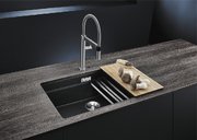 Мойка Blanco Etagon 700-U Silgranit черный клапан-автомат InFino 525891 фото 4 в Краснодаре