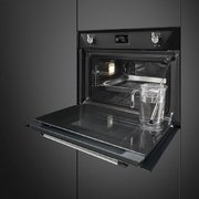 Компактный духовой шкаф с пароваркой Smeg SF4920VCN1 фото 2 в Краснодаре
