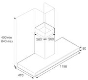 Вытяжка Bertazzoni KG120CONXA фото 4 в Краснодаре
