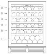Винный шкаф Climadiff CLE51 фото 4 в Краснодаре