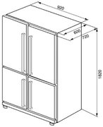 Холодильник SMEG FQ60XP фото 3 в Краснодаре