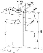 Вытяжка Faber CYLINDRA PLUS WH GLOSS A37 фото 4 в Краснодаре