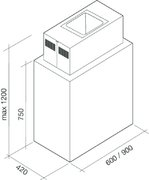 Вытяжка Falmec Laguna isola 60 (800) ECP фото 2 в Краснодаре