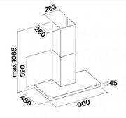 Вытяжка Falmec Luce 90 Glass White wall фото 2 в Краснодаре