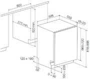 Встраиваемая посудомоечная машина Fulgor Milano FDW 8291.1 фото 4 в Краснодаре