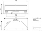 Встраиваемая вытяжка Smeg KSG8P4MB фото 3 в Краснодаре