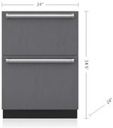 Встраиваемый морозильник SUB-ZERO ID24FI фото в Краснодаре