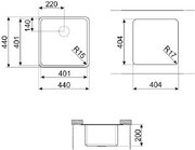 Мойка Smeg VSTR40CUX фото 2 в Краснодаре