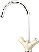 Смеситель Бланко Amona chrome/silgranit белый фото 2 в Краснодаре Смеситель Blanco Amona chrome/silgranit белый фото 2 в Краснодаре