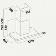 Вытяжка Falmec Lumina 120 Glass White wall (NRS) фото 2 в Краснодаре