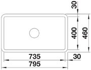 Мойка BLANCO VILLAE Single глянцевый белый фото 4 в Краснодаре Мойка BLANCO VILLAE Single глянцевый белый фото 4 в Краснодаре