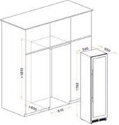Винный шкаф Meyvel MV98-KST3 Узкий (Slim) фото 4 в Краснодаре