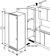 Встраиваемый холодильник Smeg LB30AFNF фото 4 в Краснодаре