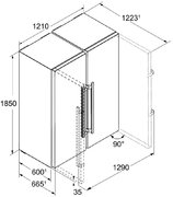 Холодильник Side-by-Side Liebherr SBS 7222 Comfort NoFrost фото 4 в Краснодаре