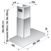 Вытяжка Korting KHC 9957 X фото 4 в Краснодаре