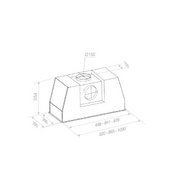 Встраиваемая вытяжка Pando PRO/52 INOX V.850 SEC фото 2 в Краснодаре