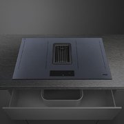 Индукционная варочная панель со встроенной вытяжкой Smeg HOBD182DG фото 3 в Краснодаре