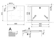 Варочная панель Smeg SE364TDM фото 4 в Краснодаре