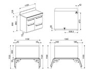 Варочный центр Smeg TR4110GR фото 4 в Краснодаре