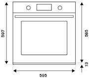 Духовой шкаф с функцией пара Bertazzoni F6011HERVPTAX фото 4 в Краснодаре