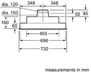 Встраиваемая вытяжка Bosch DHL755BL фото 4 в Краснодаре