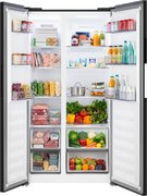 Отдельностоящий холодильник с инвертором Weissgauff WSBS 550 Built-in NoFrost Inverter Black фото 3 в Краснодаре