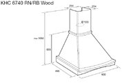 Вытяжка Korting KHC 6740 RB Wood фото 2 в Краснодаре