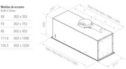 Встраиваемая вытяжка Pando EVO/580.11 INOX V.850 SEC фото 2 в Краснодаре