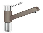 Смеситель Бланко Zenos chrome/Silgranit серый беж фото в Краснодаре Смеситель Blanco Zenos chrome/Silgranit серый беж фото в Краснодаре