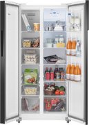 Отдельностоящий холодильник с инвертором Weissgauff WSBS 500 Inverter NoFrost White Glass фото 4 в Краснодаре