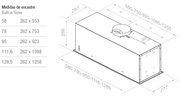 Встраиваемая вытяжка Pando EVO/780.11 INOX V.850 SEC фото 2 в Краснодаре