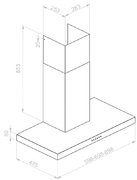 Вытяжка Pando P-823N/60 IX V.850 ECO SEC PLUS фото 3 в Краснодаре