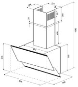 Вытяжка Krona IRIDA 900 white sensor фото 3 в Краснодаре