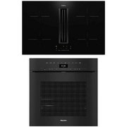 Miele (варочная панель с вытяжкой KMDA 7676 FL + духовой шкаф H 7464 BPX OBSW)