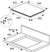 Варочная панель Bertazzoni P604IM2B2NE-20 фото 4 в Краснодаре