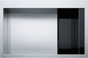 Мойка Franke CLV 210 нержавеющая сталь/черное стекло