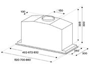 Встраиваемая вытяжка Bertazzoni KIN52MOD1XC фото 4 в Краснодаре