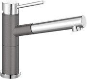 Смеситель Бланко Alta-S compact chrome/Silgranit темная скала фото в Краснодаре Смеситель Blanco Alta-S compact chrome/Silgranit темная скала фото в Краснодаре