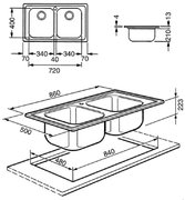 Мойка Смег LL862 фото 2 в Краснодаре Мойка Smeg LL862 фото 2 в Краснодаре