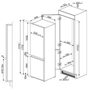 Холодильник Smeg C7280NEP фото 4 в Краснодаре
